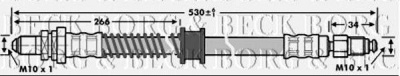 BORG & BECK bbh6983 -  Тормозной шланг